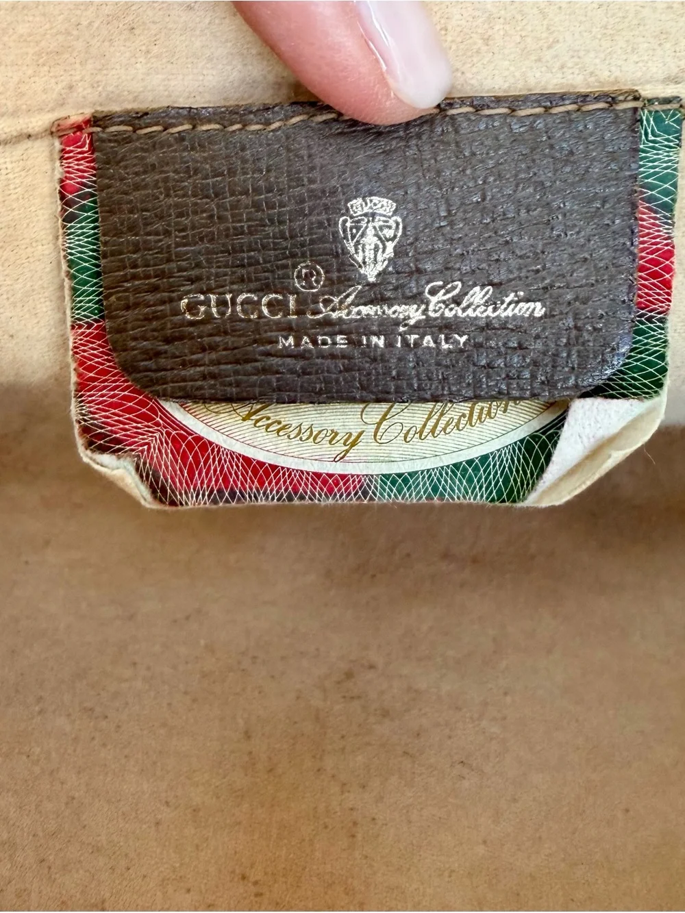 Gucci Authentic Vintage Monogram Sherry Line Clutch / Crossbody Bag